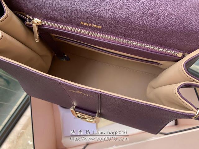 DELVAUX女包 春夏新款 Brillant系列手袋 德爾沃女手提包 女手腕包 Dv0028 枚紫色 Delvaux單肩包  fcs1326